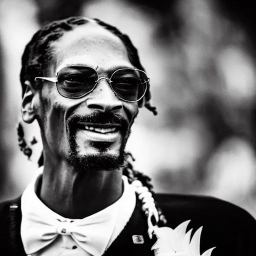 Image similar to vintage photograph of Snoop Dogg speaking at the Million Man March, Sigma 40mm, portrait, black and white