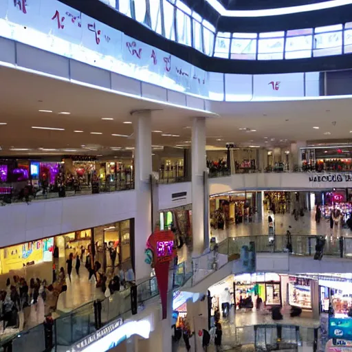 Prompt: big mall named NOZO, nozo