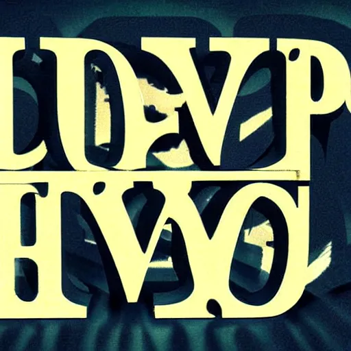 Prompt: love, typeface, digital art, 1 9 8 0 s