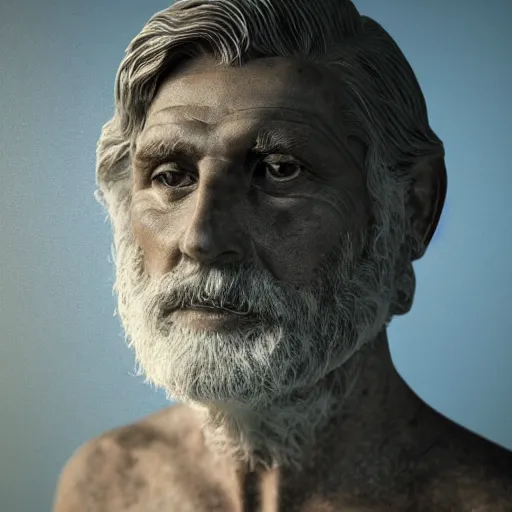 Image similar to portrait of a ancient greek, depth of field, zeiss lens, detailed, symmetrical, centered, fashion photoshoot, by annie leibovitz and steve mccurry, david lazar, jimmy nelsson, breathtaking, 8 k resolution, extremely detailed, beautiful, establishing shot, artistic, hyperrealistic, beautiful face, octane render