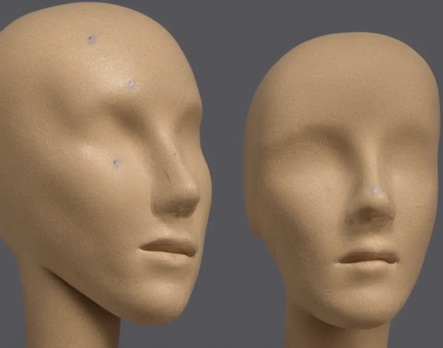 Prompt: cross section of mannequin head