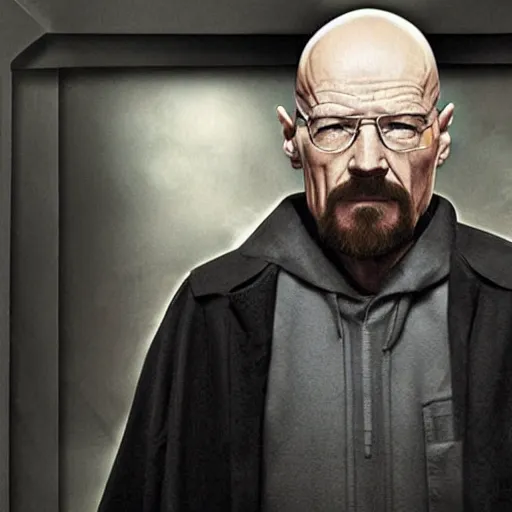 Prompt: walter white is a sith lord from star wars