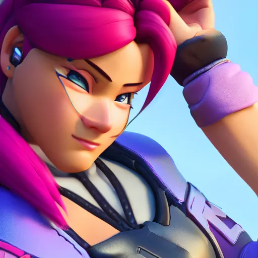 Image similar to a wholesome animation key shot of zarya from overwatch, close up, studio ghibli, pixar and disney animation, sharp, rendered in unreal engine 5, clear sky, anime key art by greg rutkowski, bloom, dramatic lighting