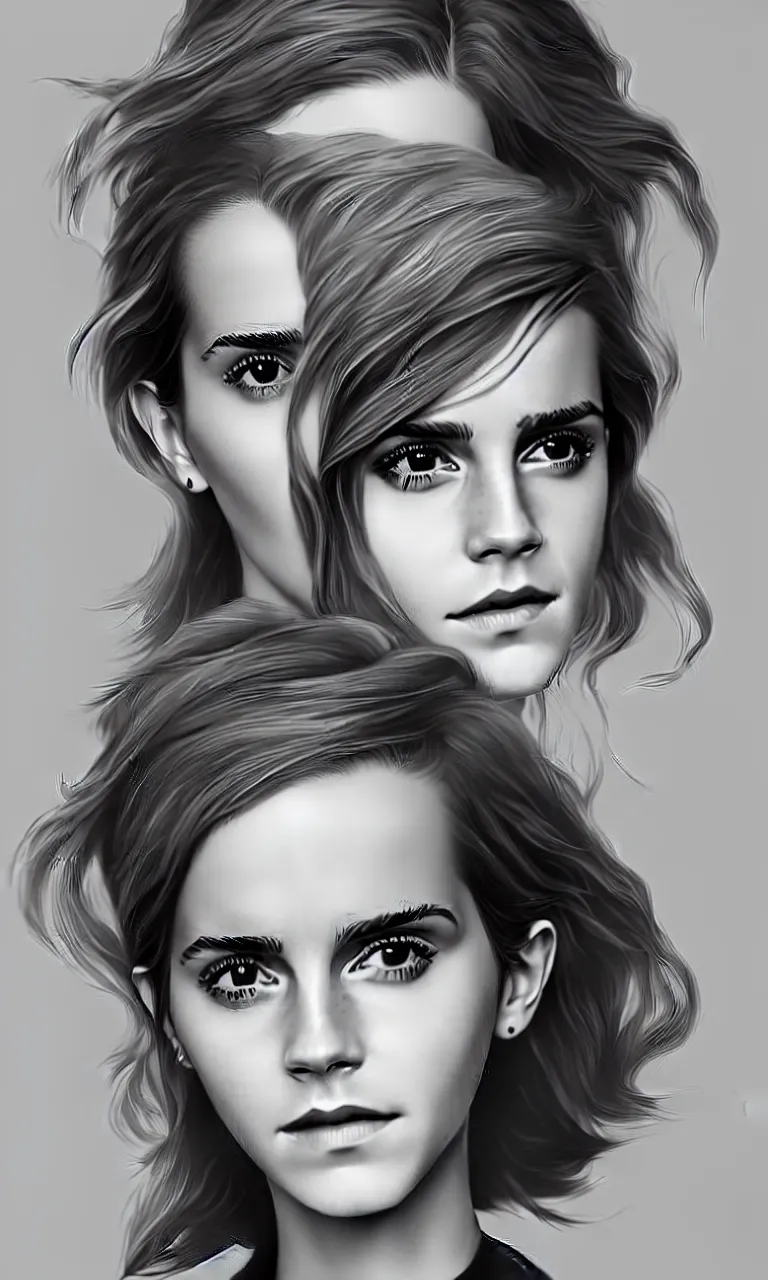 Image similar to Emma Watson digital art by Wylie Beckert, full body with dynamic pose, ful dressed, highly detailed award-winning masterpiece with incredible and beautiful details, trending on ArtStation