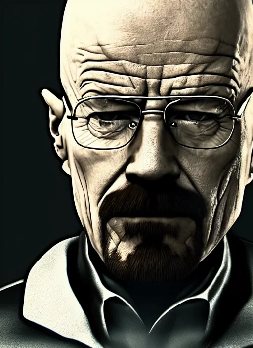 Image similar to Walter white in the video game Valorant, cinematic shot