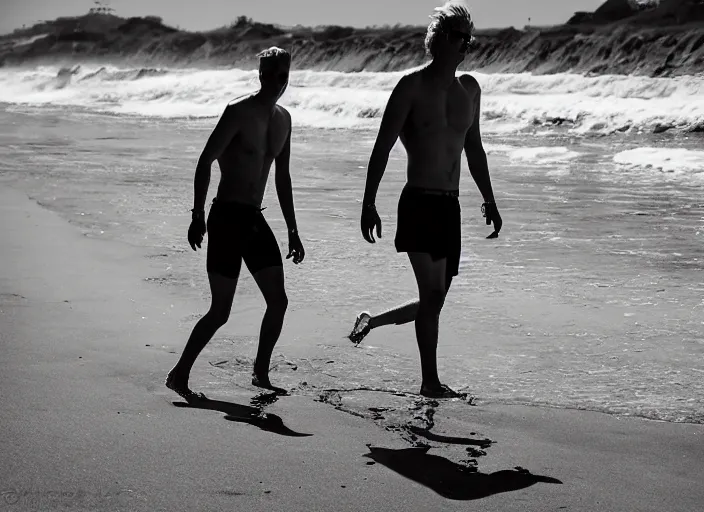 Image similar to skinny blonde male lifeguard roving salt creek beach in dana point, ca