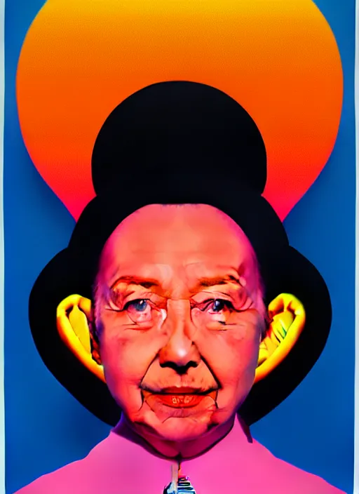 Prompt: queen by shusei nagaoka, kaws, david rudnick, airbrush on canvas, pastell colours, cell shaded, 8 k