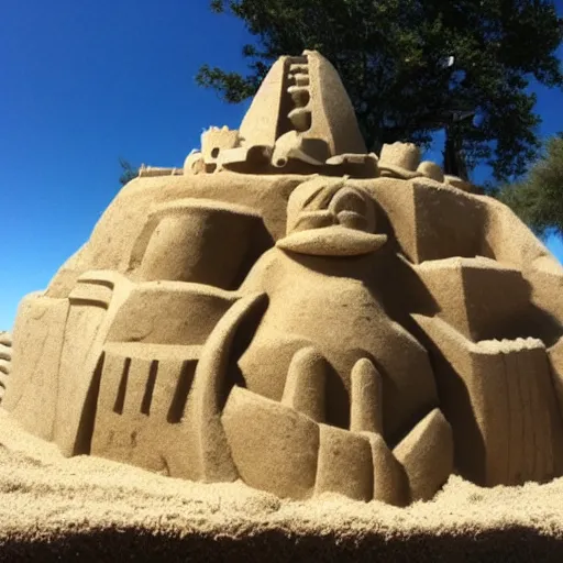 Image similar to it was the best sand castle that he had ever seen