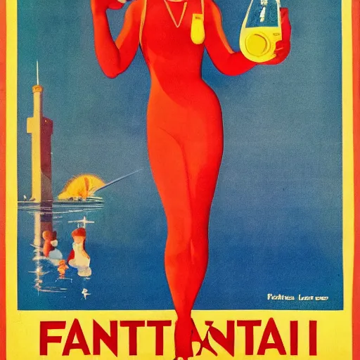 Image similar to fanta poster. 1930 Germany.