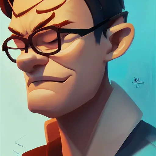 Image similar to face icon stylized minimalist dexter's laboratory, loftis, cory behance hd by jesper ejsing, by rhads, makoto shinkai and lois van baarle, ilya kuvshinov, rossdraws global illumination