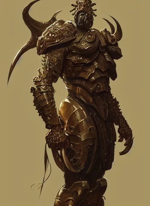 Prompt: anthropomorphic goliath warrior bounty hunter, intricate, elegant, highly detailed animal monster, digital painting, artstation, concept art, smooth, sharp focus, illustration, art by artgerm and greg rutkowski and alphonse mucha, 8 k