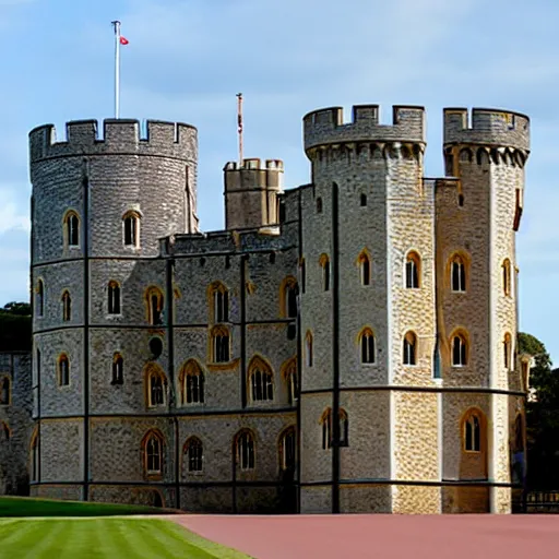 Image similar to windsor castle on fire