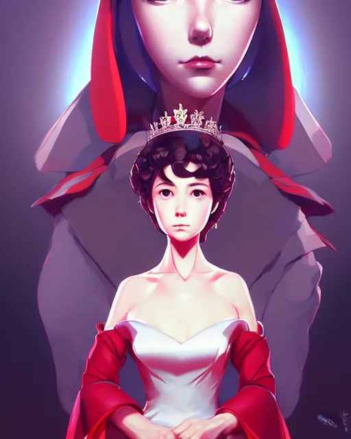 Prompt: queen elizabeth, portrait shinkai makoto studio ghibli studio key hideaki anno sakimichan stanley artgerm lau rossdraws james jean marc simonetti elegant highly detailed digital painting artstation pixiv