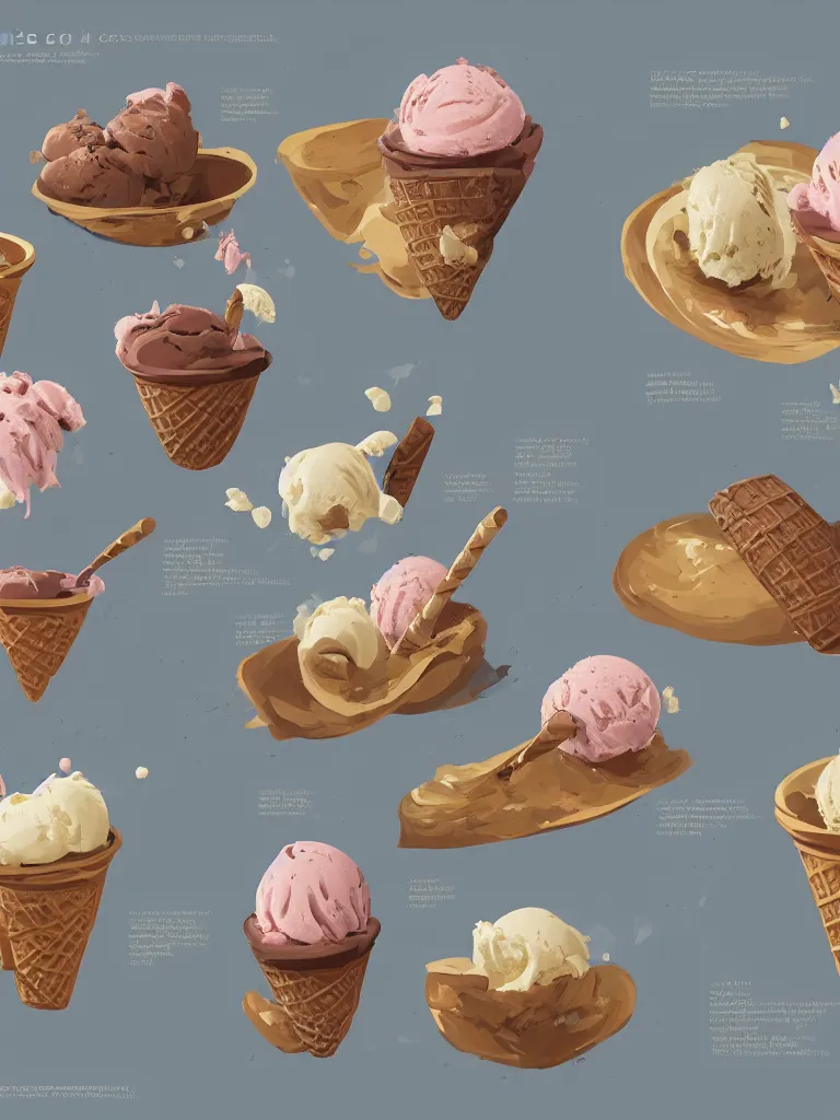 Prompt: eating ice cream by disney concept artists, blunt borders, rule of thirds