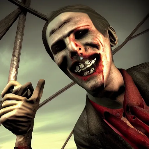 Prompt: smiling jack, vampire the masquerade bloodlines, troika games, vtmb, vtm