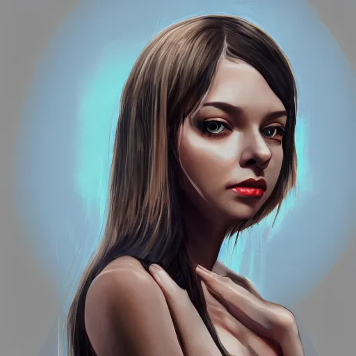 Image similar to andrew tate as a beautiful young woman, cute, trending on artstation, behance hd