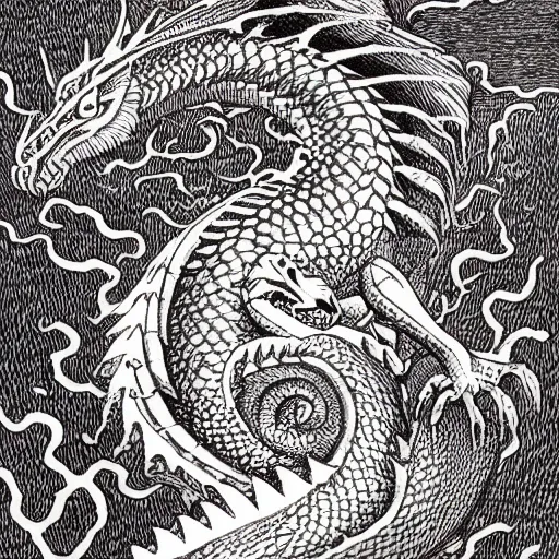 Prompt: a guide to catching dragons, book cover designed by mc escher