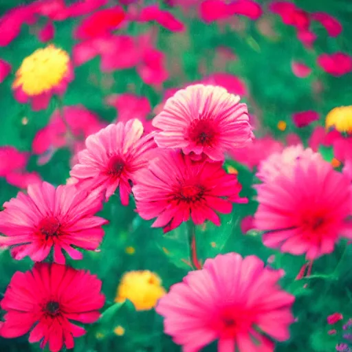 Image similar to colorful flowers film photography