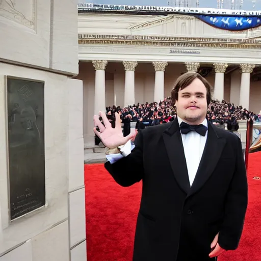 Image similar to Jack Black presidential inauguration