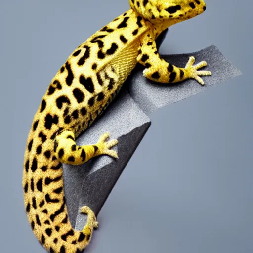 Image similar to a leopard gecko furry