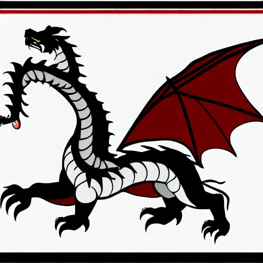 Image similar to vector art of welsh dragon and panda mixed, intercrossed, chimera, adobe illustrator