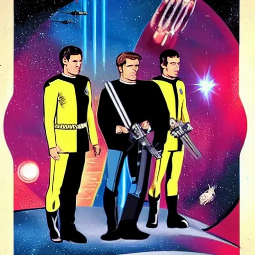 Image similar to star trek directed by quentin tarantino.