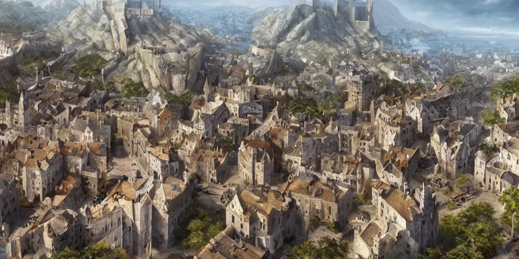 Image similar to kings landing, game of thrones, super highly detailed, professional digital painting, concept art, smooth, sharp focus, no blur, no dof, extreme illustration, unreal engine 5, photorealism, hd quality, 8 k resolution, cinema 4 d, 3 d, beautiful, cinematic, art by artgerm and greg rutkowski and alphonse mucha and loish and wlop