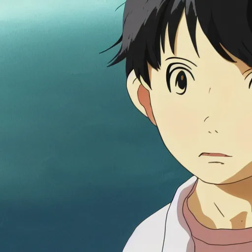 Prompt: friendly kid and small creature, character portrait face made in Studio Ghibli artstyle ,highly detailed art, beautiful scene, sharp focus, smooth, 8k, anime art, fantasy, style in ghibli anime, smooth, sharp focus