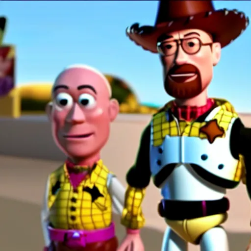 Prompt: walter white in toy story