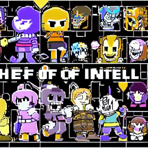 Prompt: the story of undertale in HD