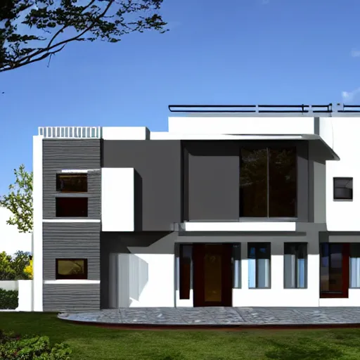 Image similar to a modern house architecture blueprint