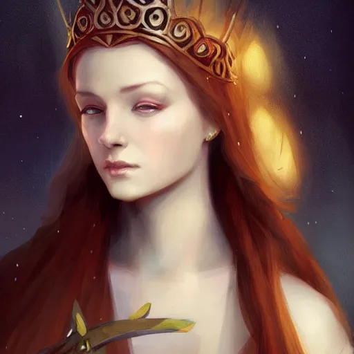 Prompt: beautiful young medieval queen by charlie bowater