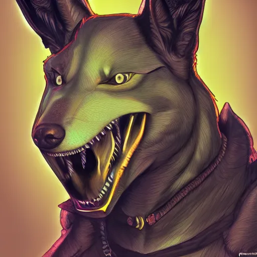 Image similar to Anubis, Jackal, very detailed, artstation, illustration, masterpiece, digital art, Furry Art