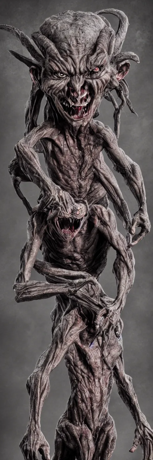 Prompt: photo of demon gollum, full body, detailed, sony a 7 r