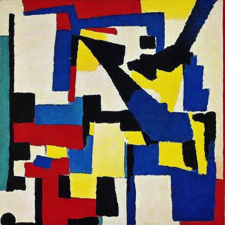 Prompt: “Suprematist painting by Kazimir Malevich”