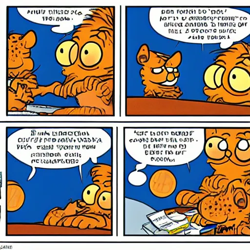 Prompt: garfield comic