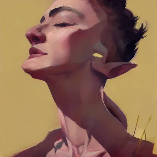 Image similar to greg manchess portrait painting of aku, medium shot, asymmetrical, profile picture, organic painting, sunny day, matte painting, bold shapes, hard edges, street art, trending on artstation, by huang guangjian and gil elvgren and sachin teng