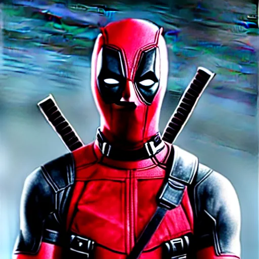 Prompt: deadpool character in white red!!!, concept!!!, hyperrealistic, highly detailed, cinematic, volumetric sunlight, beautiful, cgssociety, artstation, 8 k, oil painting by greg rutkowski, by artgerm, by wlop