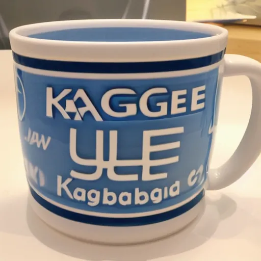 Prompt: Kaggle mug