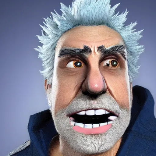 Image similar to Rick Sanchez as a real person 4k detailed super realistic