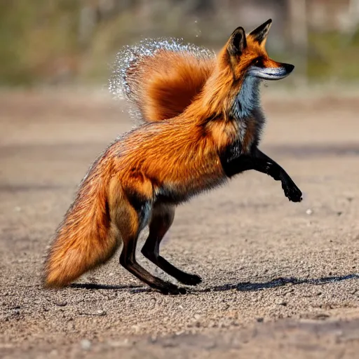Prompt: the quick brown fox jumps over the lazy dog, 4k ultra realistic photo