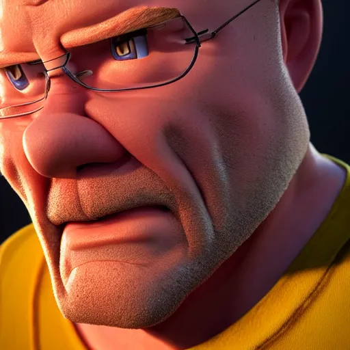 Prompt: realistic hank from king of the hill, octane render, trending on artstation, 4 k uhd, ultra detailed, photorealism