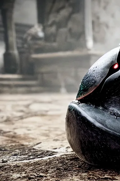 Image similar to very very intricate photorealistic photo of a chain chomp in an episode of game of thrones, photo is in focus with detailed atmospheric lighting, award - winning details