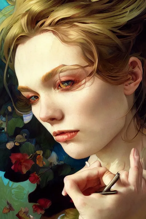 Image similar to ultra realistic illustration, van goh, eclectic, elegant, highly detailed, digital painting, concept art, smooth, sharp focus, illustration, art by artgerm and greg rutkowski and alphonse mucha