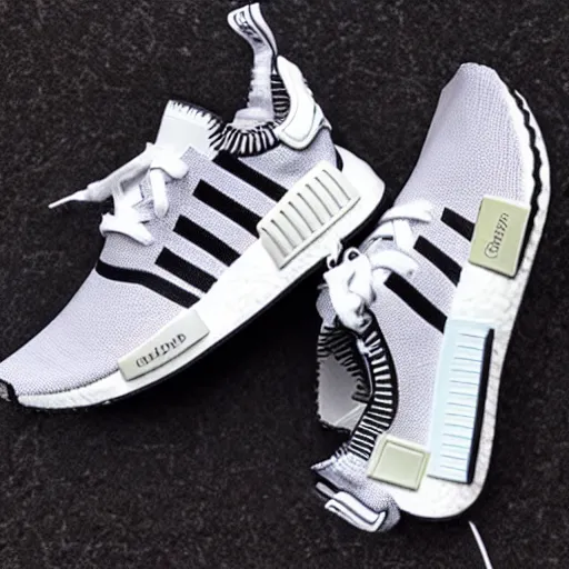 Prompt: Naurto themed NMD adidas sneakers