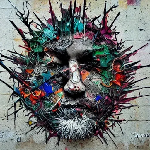 Image similar to just art for dark metal music, no words, no letters, only art by bordalo ii