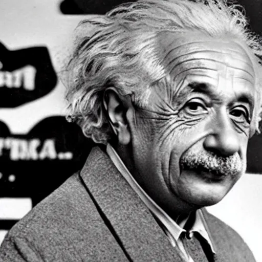 Image similar to albert einstein as a youtuber