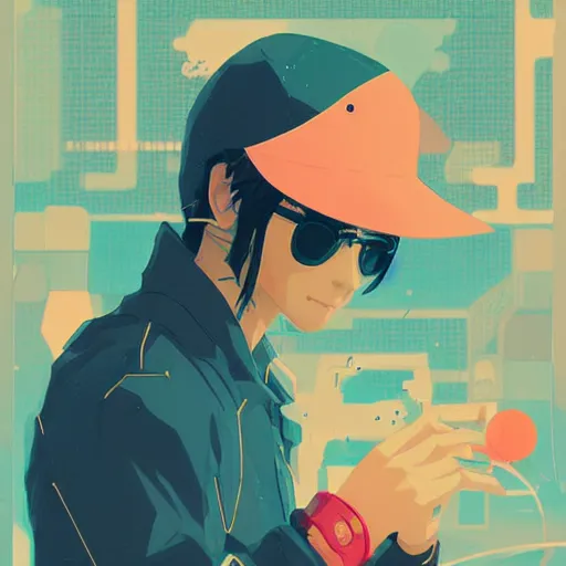 Image similar to a ultradetailed hacker profile picture by sachin teng x makoto shinkai, stylish