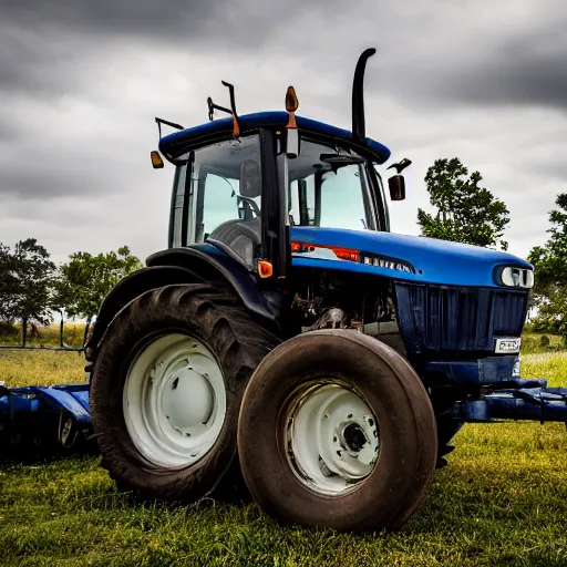 Image similar to a tractor with square wheels, canon eos r 3, f / 1. 4, iso 2 0 0, 1 / 1 6 0 s, 8 k, raw, unedited, symmetrical balance, wide angle