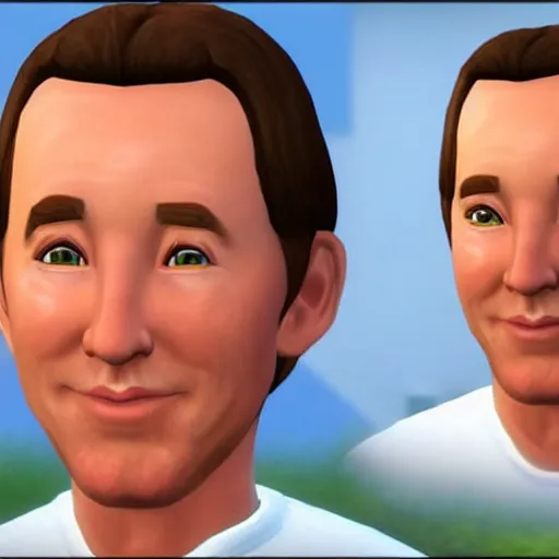 Image similar to tim allen as a sims 3 character